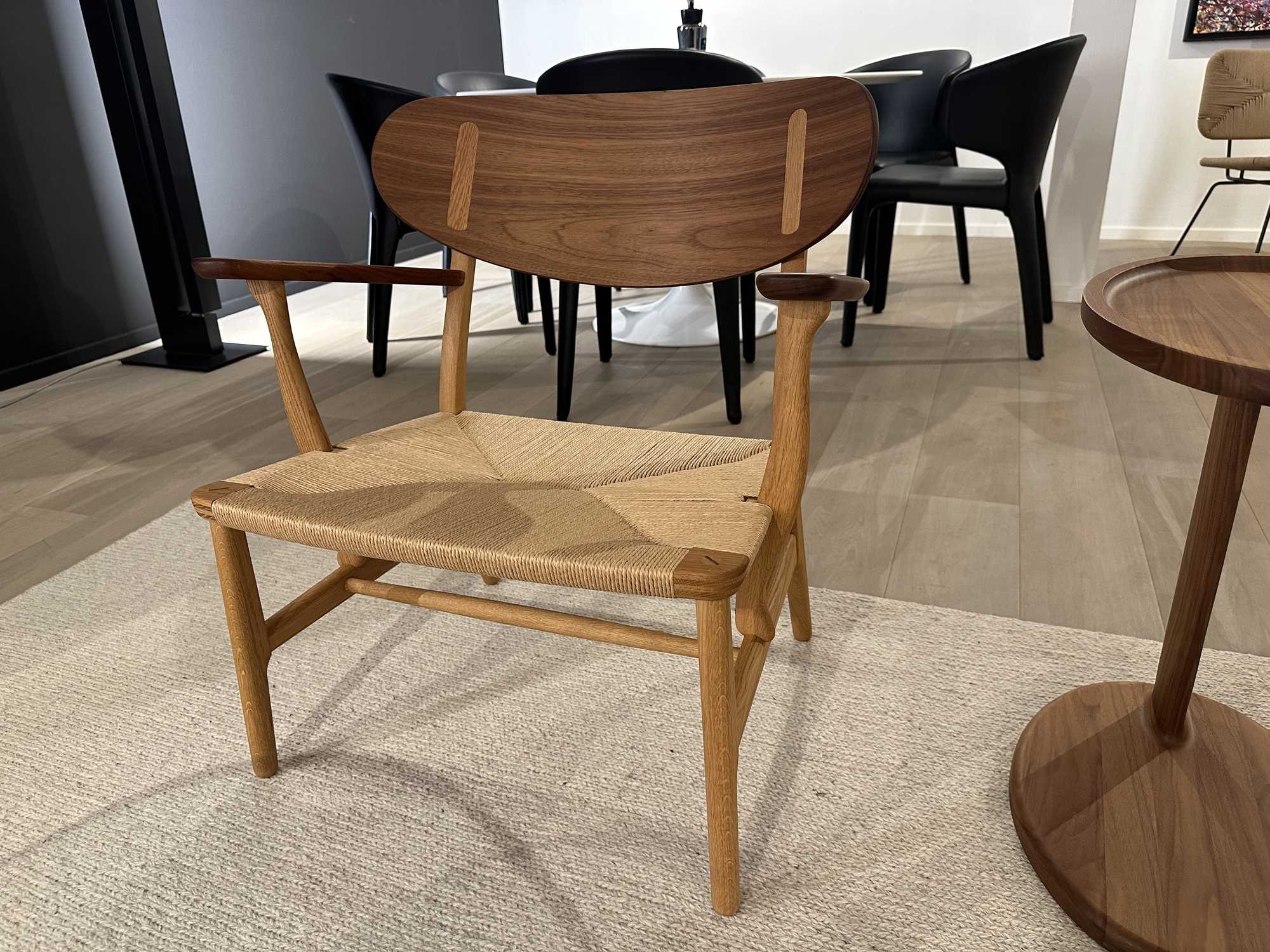 Carl Hansen- lounge stoel eik en notelaar massief