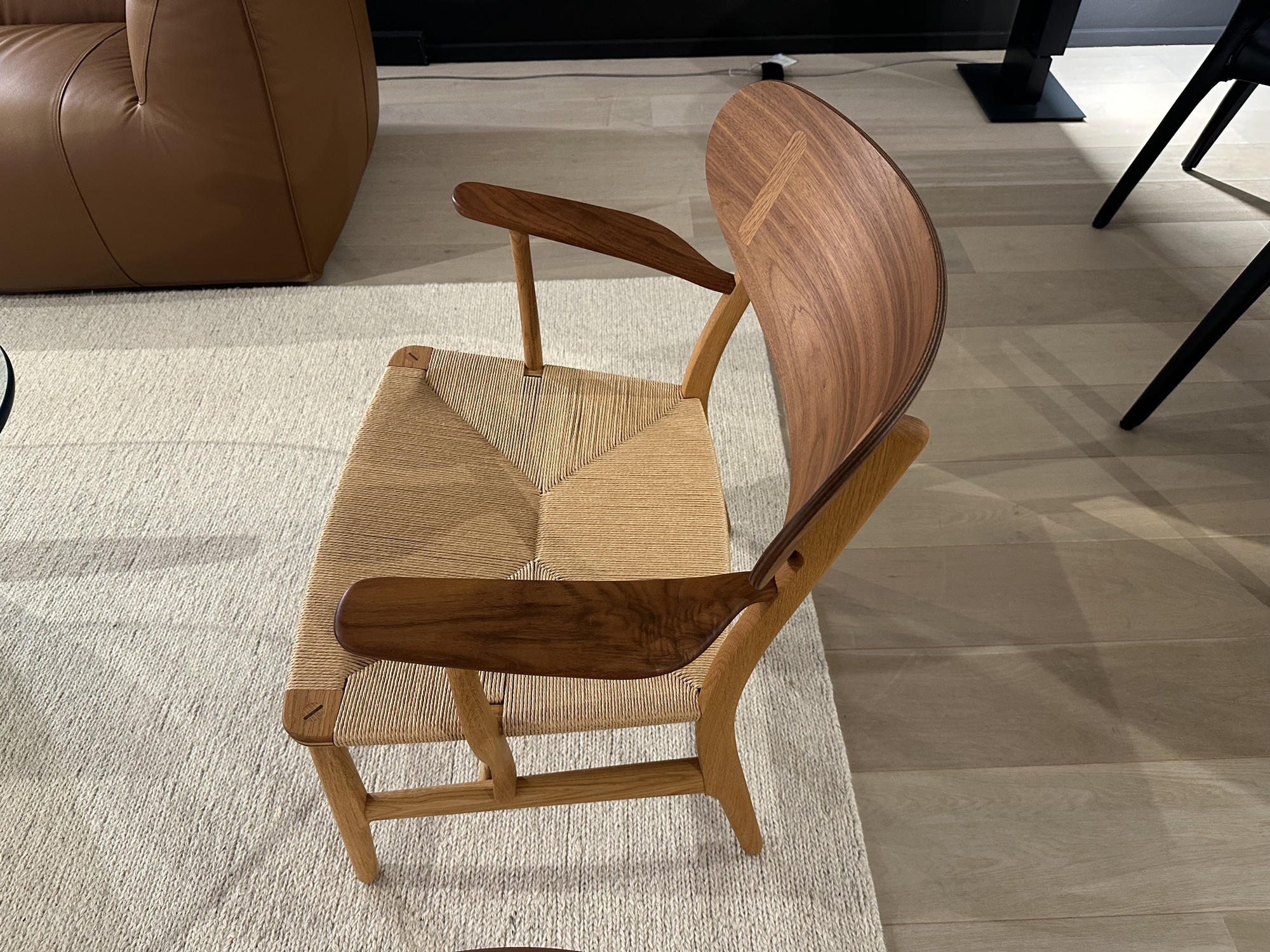 Carl Hansen- lounge stoel eik en notelaar massief